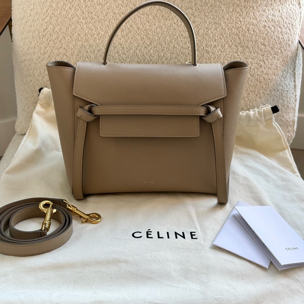 Celine Micro Belt Bag Light Taupe